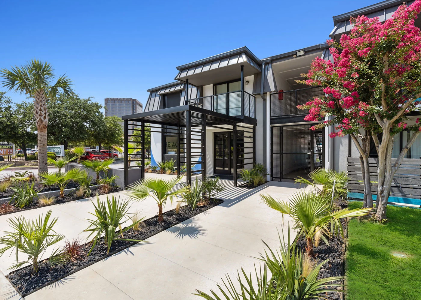 After renovation: Entrance transformation