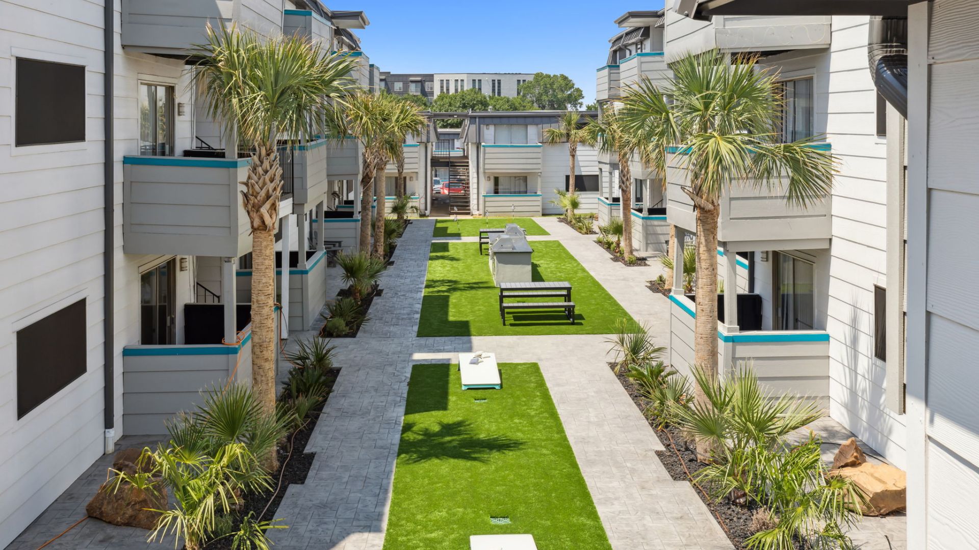 After renovation: Courtyard