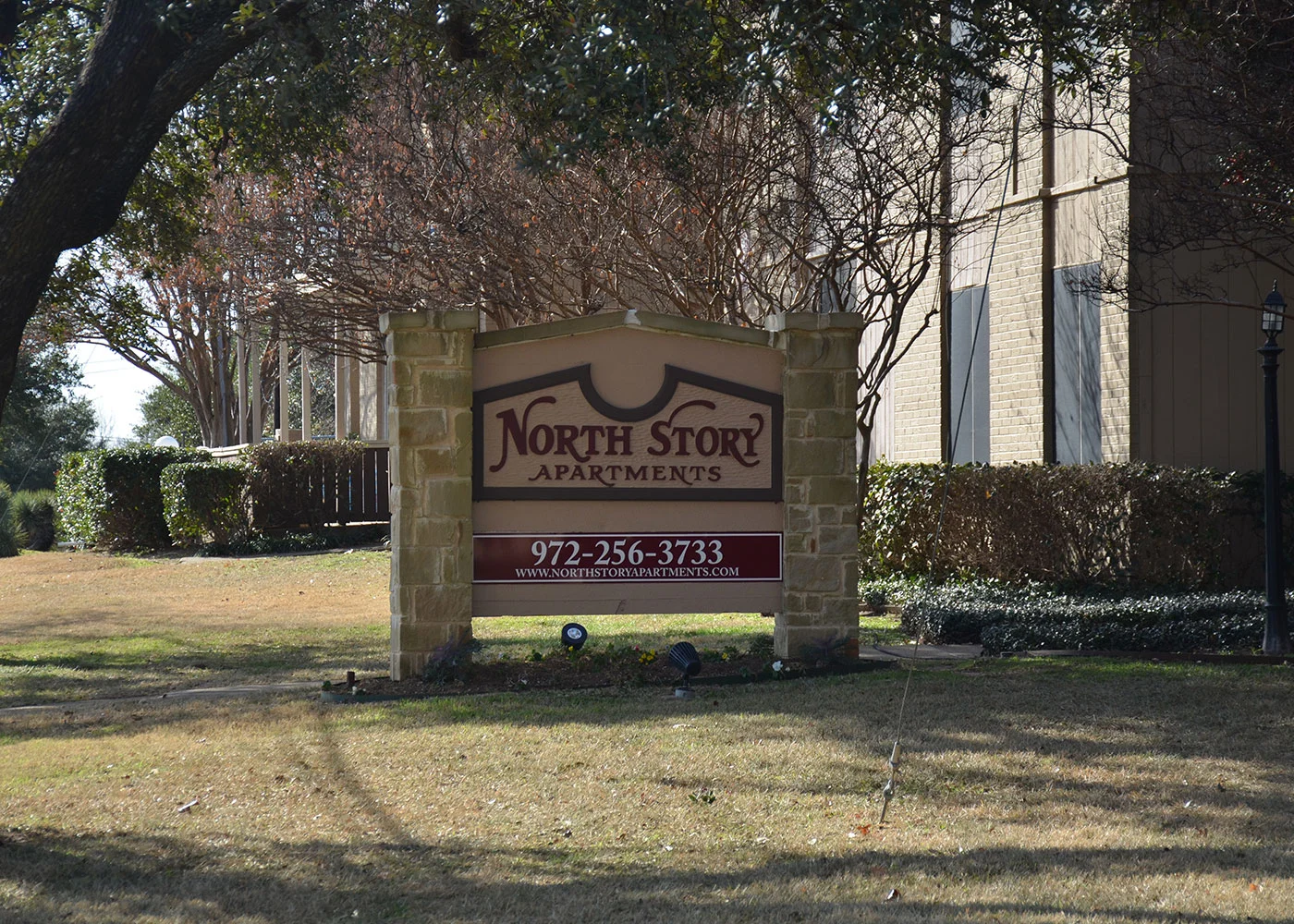 Before renovation: Entrance and signage