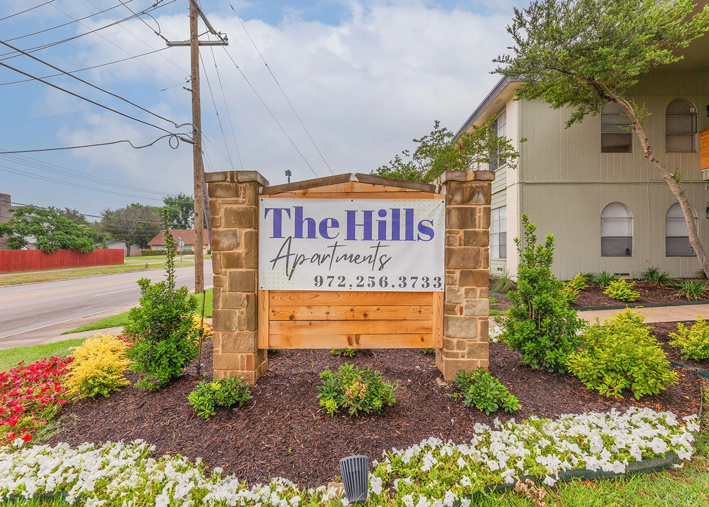 After renovation: Entrance and signage
