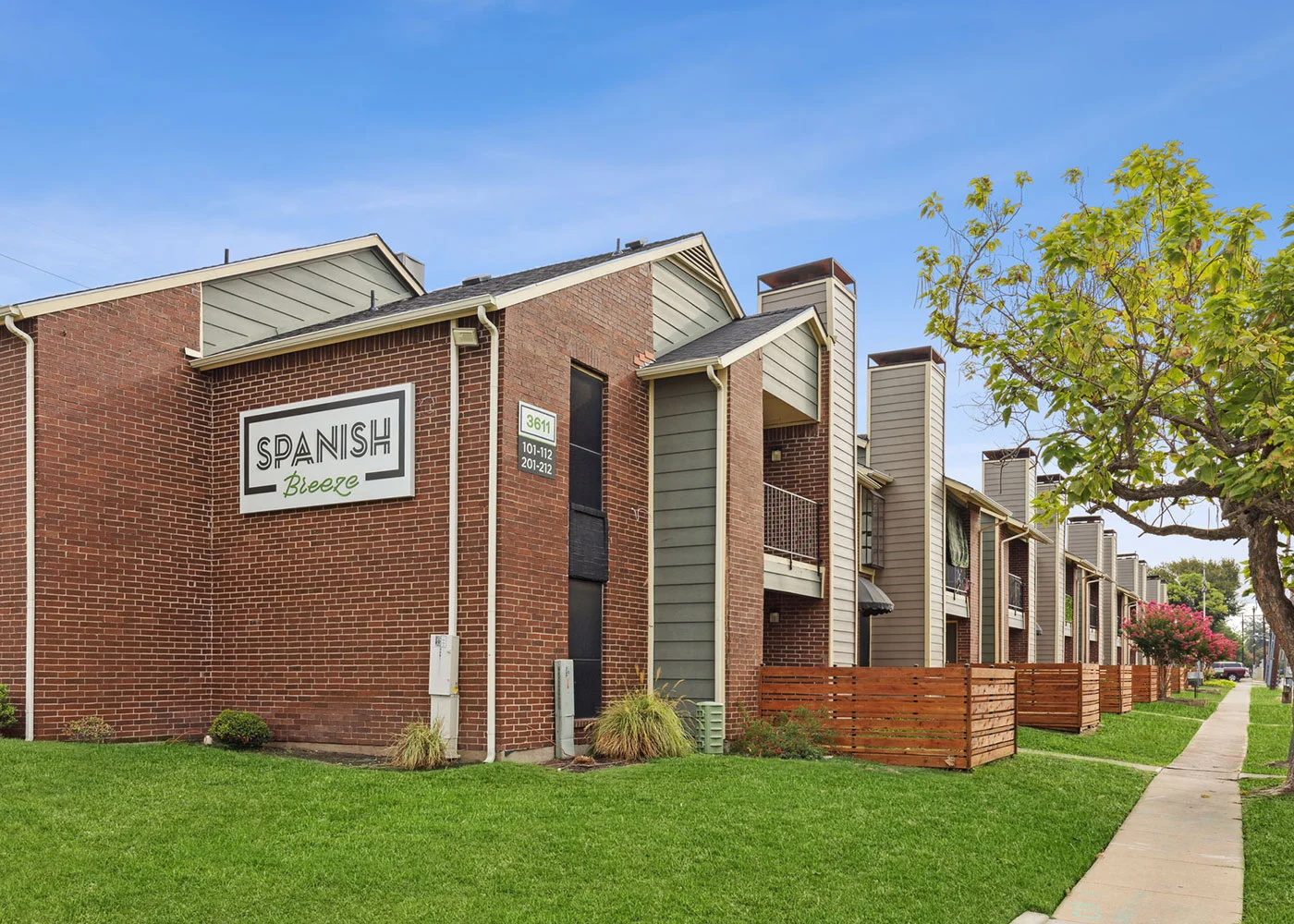 Renovated façades at Spanish Breeze